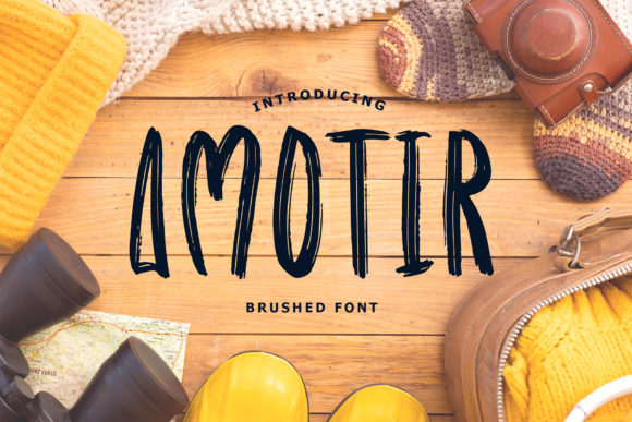 Amotir: A Brushed Display Font for Editorial Charm