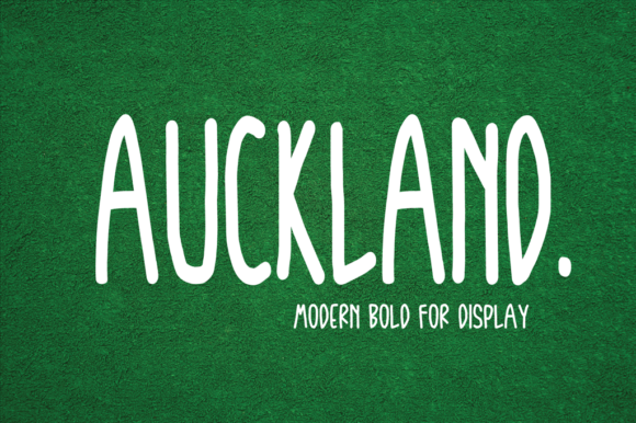 Auckland: A Bold, Quirky Display Font for Makers