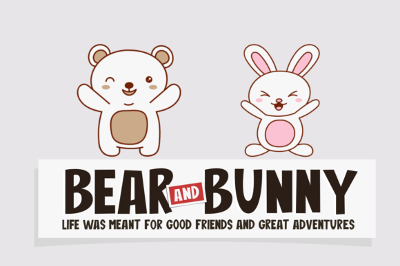Bear and Bunny: A Playful Display Font for Handmade Charm