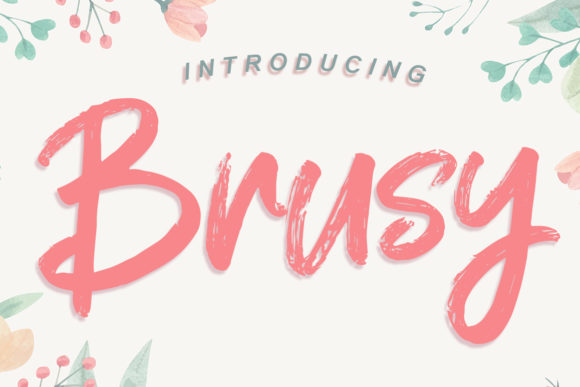 Brusy: A Bold, Friendly Display Font for Small Business Brands