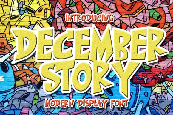 December Story: A Bold Display Font for Editorial Impact