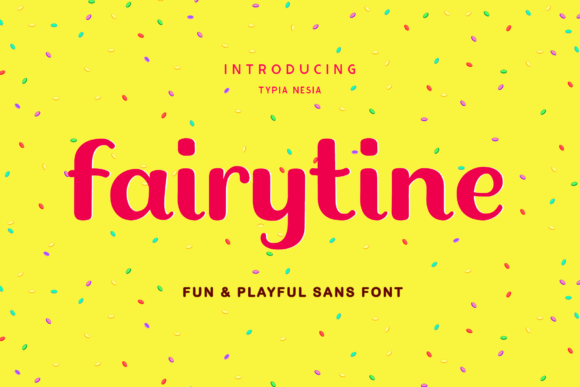 Fairytine: A Joyful Display Font for Handmade Creators