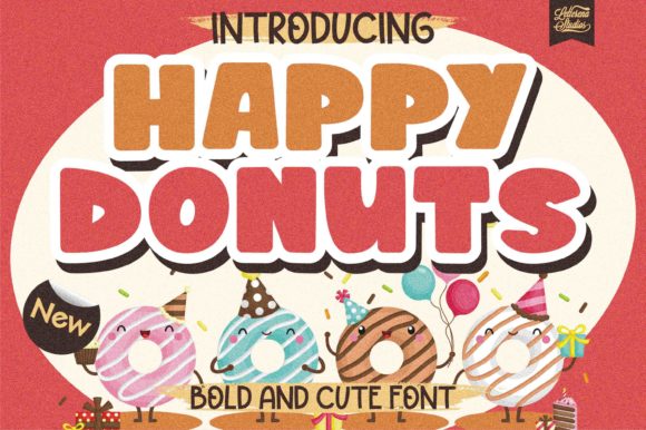 Happy Donuts: A Playful Display Font That Delivers Joy