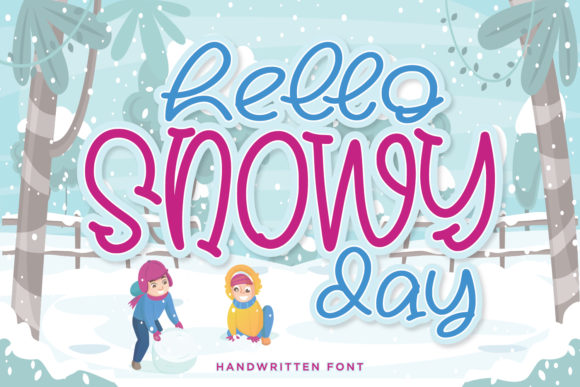 Hello Snowy Day: A Playful Display Font for Handmade Charm