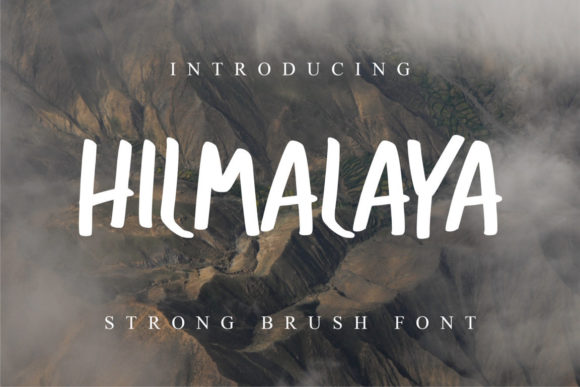 Hilmalaya: A Brushed Display Font That Anchors Calm Clarity
