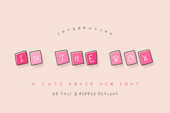 In the Box Font: A Playful Display Typeface for Campaign Headlines