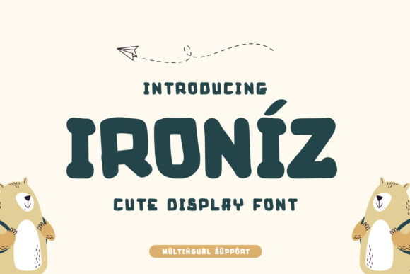 Ironiz: A Bold Display Font for Editorial Impact
