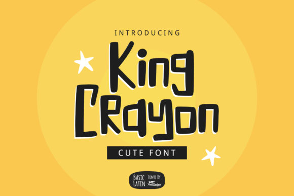 King Crayon: A Playful Display Font That Delights on Screen