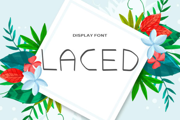 Laced Display Font for Handmade & Printable Creations