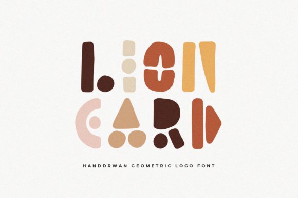 Lion Card: A Playful, Geometric Display Font for Digital Brands