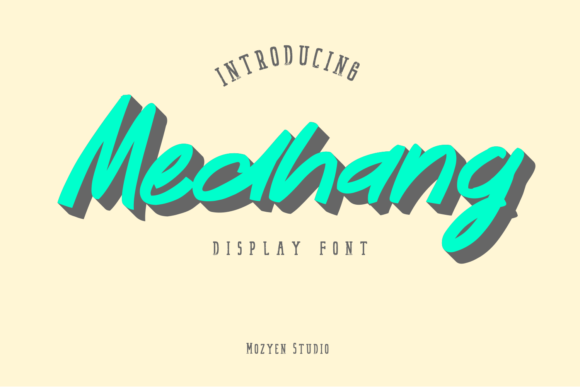 Medhang: A Playful Display Font That Makes Your Brand Feel Human