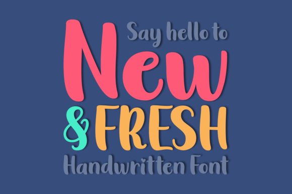 New Fresh: A Display Font That Cuts Through the Feed