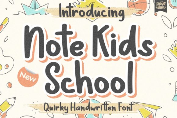 Note Kids School: A Friendly Display Font for Editorial Warmth