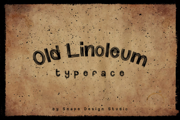 Old Linoleum: A Chalky, Vintage Display Font for Digital Branding