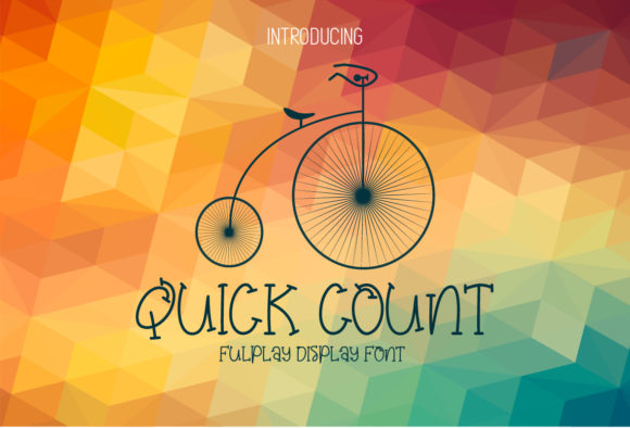 Quick Count: A Playful Display Font for Handmade Labels & Printables