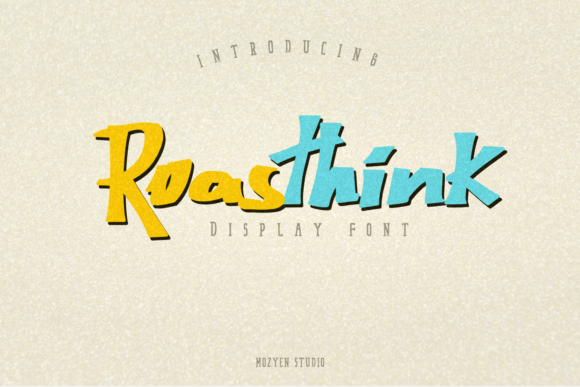 Roasthink: A Display Font That Holds Its Own in Fast-Scrolling Feeds