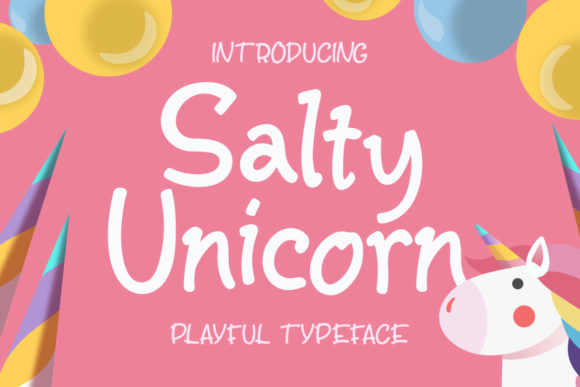 Salty Unicorn Font: A Playful Display Typeface Review