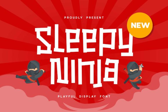 Sleepy Ninja: A Playful Display Font for Digital Branding