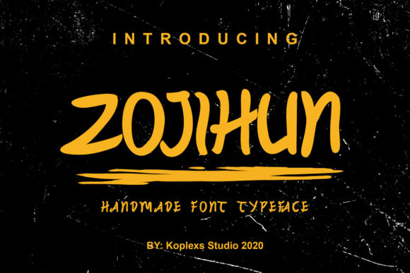 Zojihun: A Chunky Display Font That Cuts Through the Feed